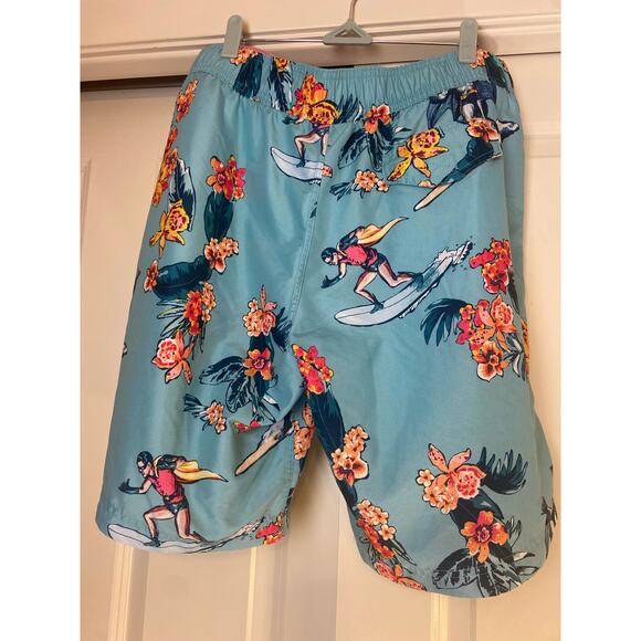 Batman and Robin Floral surfboard swim shorts. - Picture 2 of 3